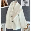 Spring and autumn style casual temperament high-quality womens pure-color loose-fitting suit jacket blazer women 240306