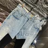 dp2353 DEPT.Hoge kwaliteit herenjeans Distressed Motorcycle biker jean Rock Skinny Slim Gescheurde gatstreep Modieuze slangenborduurwerk Denim broek