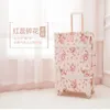 Suitcases damskie 20 -calowe bagaż walizki twardy styl retro styl retro do zestawu podróży