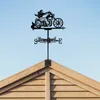 Железный флюгер силуэт искусство черный металл ферма флюгер уличные украшения сад для крыши двор здания 240314