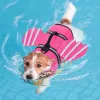 Västar hundliv Vest Dogs Life Preserver For Swimming Boat Pool Ripstop Pet Dog Life Jacket med hög flytkraft och hisshandtag för hundar