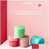 Lip Gloss Corée Slee Mask Mini Kit 4 Collection parfumée 8G 4pcs Baume hydratant nutritif 230703 Drop Delivery Santé Beauté Maquillage Otpek