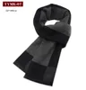 2024 MAN'S SCARVES WOLL BLEND LING DARK WARTAR WINDAR DICKER MUNTI PLAID MUKUFTLER MALE 180 سم الأزياء غير الرسمية