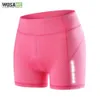 WOSAWE femmes Shorts de cyclisme sous-vêtements de vélo 3D Gel rembourré vtt vélo pantalons courts pour filles dames taille haute Shorts de sport 240313