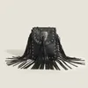 Shoulder Bags Bohemian Skull Rivet Chain Fringe Tassel Fashion Vintage Women Girl Punk Women's Handbags Purses Small