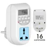 Timers Digital Infinite Repeat Cycle Timer Plug for Electrical Outlet 24 Hour Programmable Timed Power Switch Control Pump Irrigation