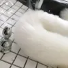 120cm/47.2" -Real White Fox Fur Tail Plug Anal Plug Adult Sweet Sex Games Party Costume Cosplay Toys