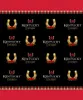 Kentucky Derby Horseshoe Rose Vinyl Pographer Backdrops خطوة وكرر خلفيات بوث باللونين الأحمر الأسود لـ Party Studio3263413