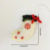 Kerstversiering Wolvilt Hanger Voor Boomdecoratie Handgemaakte Sneeuwvlok Hangers Hangornament Jaarcadeau