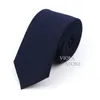 Classic Brown Navy Red Striped Solid Wool Necktie 6cm Slim Fashion Skinny Tie Men Tuxedo Suit Party Casual Accessory Cravat Gift 240314