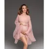 Robe de maternité en tulle rose, accessoires de photographie pour femmes enceintes, robes de grossesse, vêtements de tournage, accessoires de Studio, tenue 240305