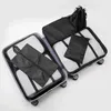 Sacos de armazenamento Saco de viagem conjunto de roupas à prova d'água roupa íntima organização de bagagem