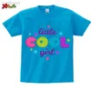 T-shirty Kids Custom Shirt Girls Imię T-shirt Dzieci Top Z imieniem Prezent urodzinowy