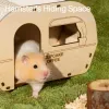 Cages Hamster Squirrel House Toys Guinea Pig Wooden Hideout House Rabbit Chinchilla Gerbil Nest Hamster Accessories Small Pet Supplies