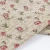 Profil de tissu rigide européen vintage rose peinture à l'huile tissu jacquard pour coudre manteau jupe bricolage sac fait main matériel demi-mètres