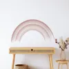 Stickers Boho Aquarel Abstract Roze Regenboog Decals Vinyl Art Wall Stickers voor Kinderkamer Meisjes Slaapkamer Woonkamer Wanddecoratie