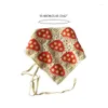 Scarves Outdoor Lightweight Kerchief Woman Crochet Mushroom Pattern Hairband For Girl Drop