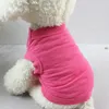 Vestuário para cães roupas para animais de estimação colete camisa de fundo cor sólida suéter multi-colorido confortável doce universal suprimentos casuais