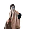 Marque Designer femmes mode écharpe épaisse femmes longue hiver laine cachemire châle foulard frange 48KJU