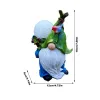 Rzeźby ogrodowe gnome z zasilane słoneczną światłem LED wodoodporne światła zasilane słonecznym rzeźby ogrodowe Outdoor Garden Statues Yard Patio