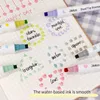 6Colors Stamp Art Marker Double Highlighter Pen StarheartMoondRopsquare for Scrablock Diary Poster Studentery 240228