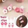 Hair Accessories Korean Side Bangs Hairpin Children's Female Barrettes Clips Headdress Top Baby Clip Headwear Cute Flow Flowe