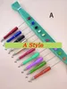 100pcs Candy Boncuk Beyaz Kalem Kalemleri Boncuklu DIY Öğrenci Ofis Malzemeleri Yazmak İçin Hediye 240229