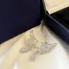 Brincos personalizados sólidos 10k ouro branco feminino gota de água moissanite diamantes casamento noivado aniversário