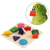 Andra fågelförsörjningar 1/2/3st Pet Education Toys Parrot Interactive Training Colorful Wood Block Birds Puzzle Toy Accessories