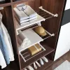 Étagères rétractables pour vêtements, étagère de rangement pour placard, chambre à coucher, organisateur, support d'armoire de cuisine réglable pour séparateur