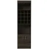 Wolcott 16-bottle 1-shelf Bar Cabinet Carbon Espresso