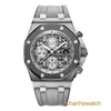 Relógio de pulso masculino AP Royal Oak Offshore Series 42MM Titanium Automático Mecânico Relógio de luxo masculino 26470IO.OO.A006CA.01