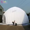 groothandel 10x10x4.5mH Hot sales op maat gemaakte gigantische opblaasbare verlichting witte koepeltent inflatie beurstent iglo luifel partytent voor feestevenement decoratie