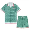 New designer T-shirt casual short suit haiku luxury fashion polo shirt shorts men's top shorts #07