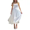 Casual Dresses Women Formal A-Line Dress Sleeveless Square Neck High Midist Party Beach Cocktail Clubwear