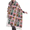 Scarves Personalized Printed Orla Kiely Jigsaw Scarf Men Women Winter Warm Fashion Versatile Female Shawls Wraps