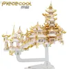 Puzzle 3D MODELLO MMZ Piececool Puzzle 3D in metallo THE MOON PALACE Modello di assemblaggio DIY 3D Laser Cut Modello puzzle giocattoli regalo per adulti 240314