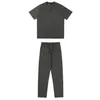 mens designer tracksuit Sportswear Sets Striped Summer Casual Breathable T-Shirts + Long Pants men s clothing 2 piece set Sportsuits