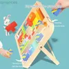 3D-пазлы из цельного дерева, утолщенные 3d строительные блоки, игрушка-головоломка для детей 3-6 лет, детская головоломка, обучение мышлению, интерактивная игра для родителей и детей 240314