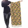 Scarves Multi Stem Print Tassel Scarf Women Soft Shawl Wrap Lady Winter Fall Fashion Versatile Female