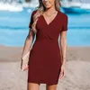 Casual Jurken Sexy Hip Taille Korte Jurk Vrouwen Kleding 2024 Zomer Elegante Avond Mini Femal Bodycon Zwarte Rok Vestidos