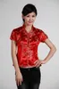 Yeni varış açık mavi kadın v yaka gömlek en iyi Çin klasik bayanlar saten bluz boyutu s m l xl xxl xxxl mujer camisa jy044-4 y19062601