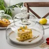 食器セットケーキガラスのふたカバーダストプルーフカバーテント植物昆虫保存カップケーキディスプレイデザートスタンドのスナック