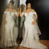 2024 Abito da sposa a sirena di lusso per la sposa Abiti da sposa con spalle scoperte Perle in rilievo Pizzo Illusione Nappa Abiti da sposa per Nigeria africana Donne nere Ragazze NW144