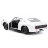 Maisto modèle de voiture 1973 Nissan Skyline 2000GT-R KPGC110 1 24 statique moulé sous pression ornement de collection enfants véhicules modèles cadeaux 240314