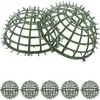 Decorative Flowers 6 Pcs Flower Arrangement DIY Ball Making Rack Artificial Plants Grass Frame Metallic Line