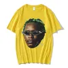 Мужские футболки Rapper Young Thug Графическая футболка Мужчины Женщины Мода Хип-хоп Футболка в уличном стиле Летняя повседневная футболка с коротким рукавом большого размера J230705