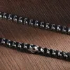 Knobspin 2mm mラウンドテニスネックレスD GRA 925 Wure Silver Wedding Necklaces for Women Man 240228付きカラーラボダイヤモンド