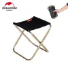 Möbler Naturehike Folding Camping Palls Outdoor Aluminium Alloy Fishing Chair Little Maza Ultra Light Sketching Bench Stable and Durab