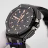 AP Sportuhr, Freizeituhr, Epic Royal Oak Offshore 26405CE, Herrenuhr, schwarze Keramik, fluoreszierender digitaler Zeiger, automatische mechanische, weltberühmte Schweizer Uhr